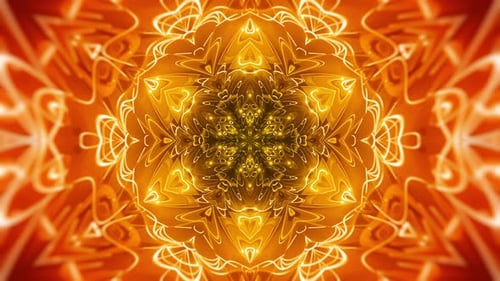 Gold Glowing Snowflake
