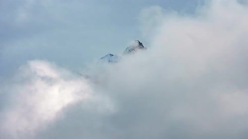 Colorful Scenic Timelapse of Majestic Dolomites Mountains in Italian Alps