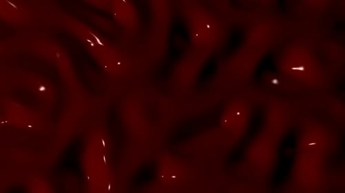 Dark Red Liquid Flowing Abstract Seamless Loop
