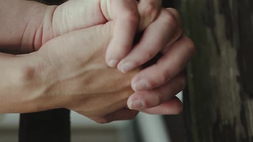 Close Up of Hands Intertwined