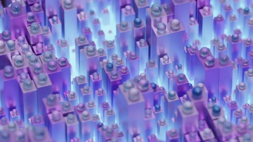 Digitales Netz über der Oberfläche des Nachtplaneten Erde.