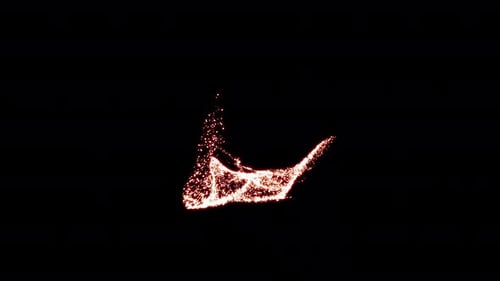 Glowing Energy Line Background