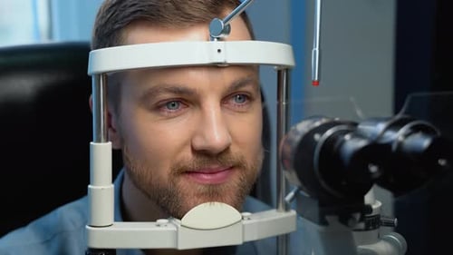 Patient in Ophthalmology Clinic