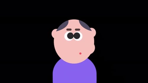 Character Eating Food Alpha CHannel 4K