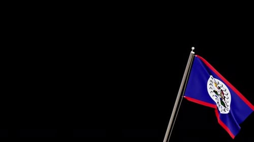 Übergang zur Flagge von Belize