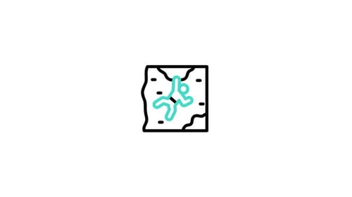 Rock Climbing Animated Icon