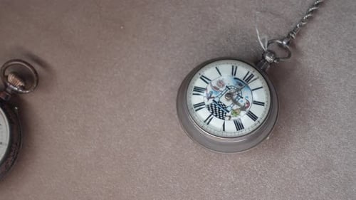 Old pocket watch as Background