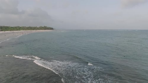 Aerial view of Diani Beach, Kenya.