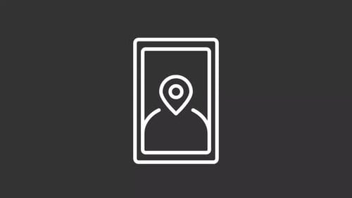 Animated User Profile Location Pin Icon