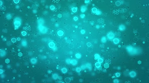 Abstract Science Medical Cells Looping Background