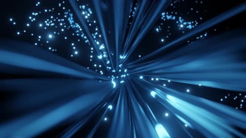 Fiber optic internet wire fly throught