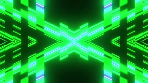 Green Vj Loop X Ray Background For Party Or Music HD
