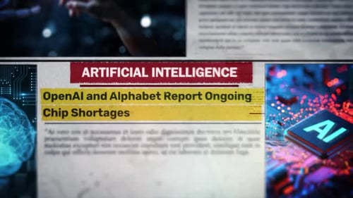 AI News Headline Reveal Animation