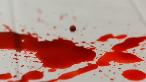 Dripping Into Pool of Blood