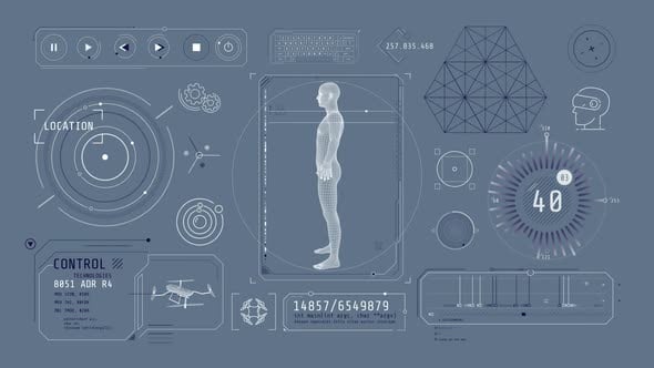Animation of Infographics About Human Digitalization on Alpha Channel ...