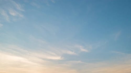 Twilight and dawn sky with cumulus cloud time lapse in an evening 4k footage.
