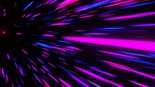 Blue Purple Abstract Background with Colorful Light Trails