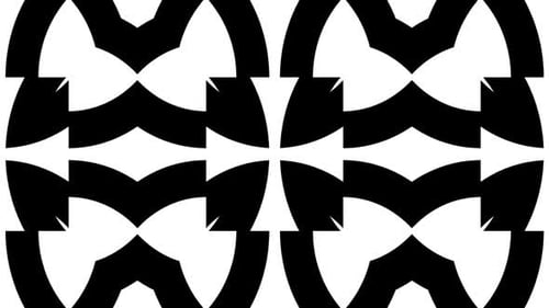 Kaleidoscope Collection: Luma matte transition of flowing arch pattern within cube element and outsi