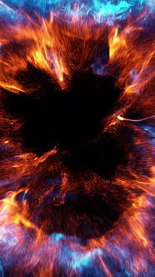 Abstract Fluid Energy Particles Animated Background