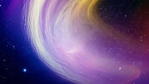 Vibrant Cosmic Nebula Swirls Animated Background