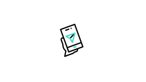 Animiertes GPS-Symbol