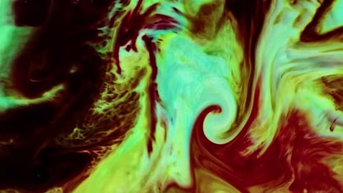 Abstrakte Tuschefarbe Surreal Shapes Of Spread 40