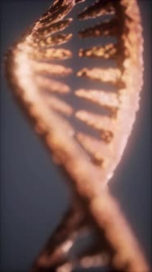 Bright Particulate 3D Rendered DNA