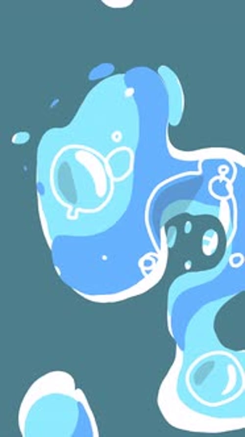 Transição líquida rápida desenhada à mão para bobinas e TikTok - tela vertical