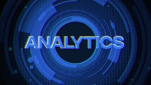 Analytics On Futuristic Cyberspace Background Technology