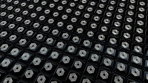 Seamless Looping Abstract Geometric Hexagon Pattern Background