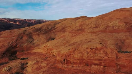 Aerial of The Edge of the World is an unexpected and dramatic geological wonder in the rocky desert