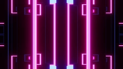 Purple Screen Background With Lines Vj Loop 4K