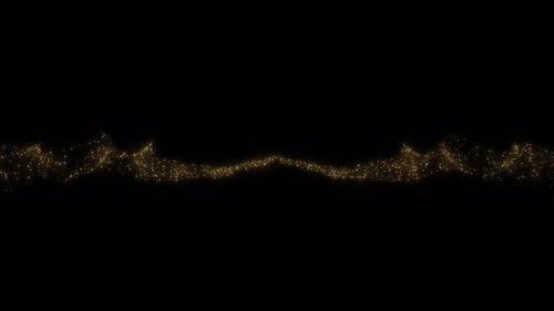 Golden Fairy Glitter shining Dust Particles Transitions particles and sparkles. Christmas gold glitt