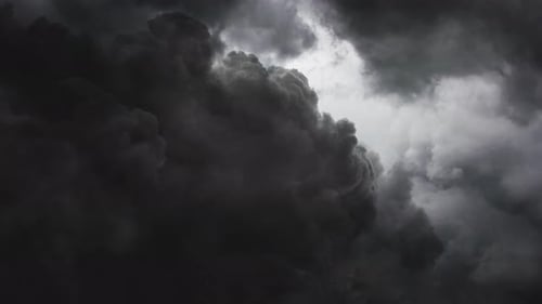 dark clouds and Lightning Storm Background