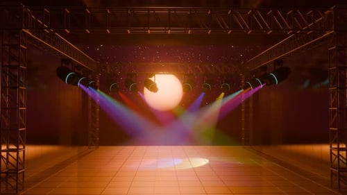 Dynamic Stage Lights Loop for Concerts and Live Events