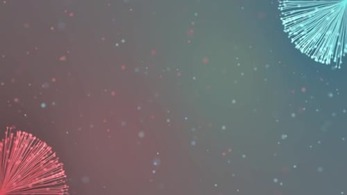 Futuristic Abstract DNA Helix Particle Animation Background