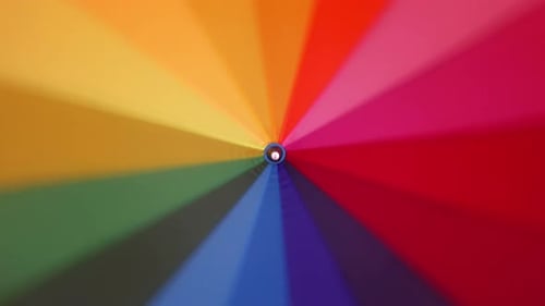 Spinning Rainbow Spectrum of Color and Light