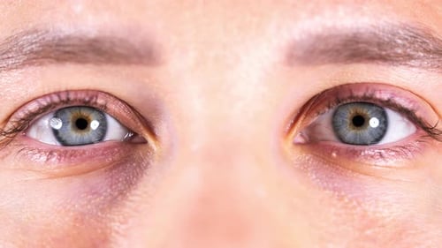 Eine Nahaufnahme der Augen