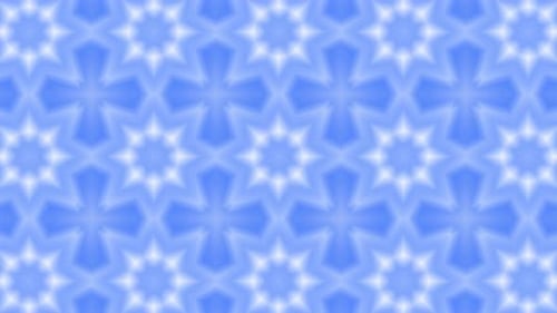 Abstract Blue Kaleidoscopic Motion Background Seamless Loop