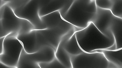 abstract digital Glowing Particle Wave Background