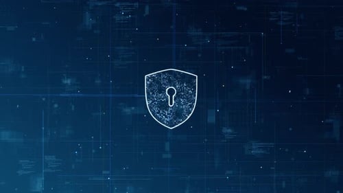 Futuristic Digital Grid Logo Reveal Animation