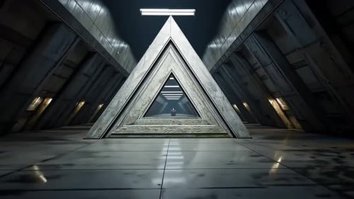 Futuristic, Triangular Corridor