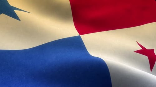Panama Country Close Up Flag Background