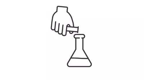 Science Experiment Line Icon Animation