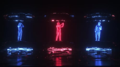 Hud Metaverse Characters Digital Background