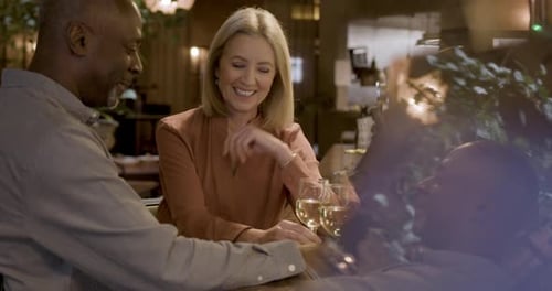 Senior Couple Having Fun in Bar on Date night