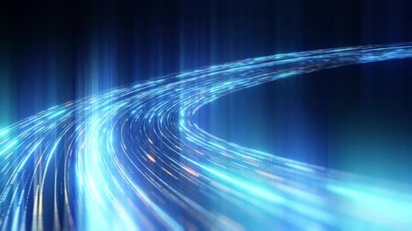 Futuristic Digital Data Highway with Glowing Light Trails, Backgrounds ...