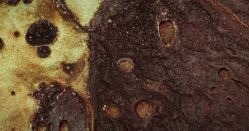 Glitter Fluid Flow Bubbles Texture Brown Golden