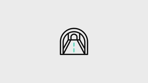 Icône animée Tunnel Road