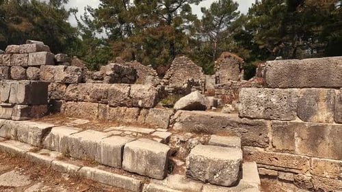 Phaselis Ancient City in Kemer of Antalya or Faselis Was a Greek and Roman City Coast Ancient Lycia